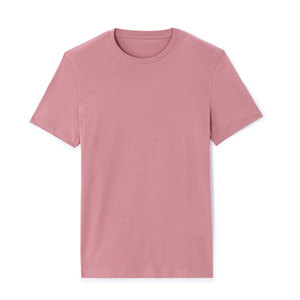 Camiseta de algodón de manga corta con cuello redondo y color sólido para hombre, corte regular, estilo casual, tejido de punto, color azul marino. - Product Image 5