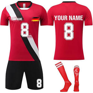 Conjunto de Uniforme de Fútbol, Camiseta y Pantalones Cortos, Talla Grande, Antibacteriano, Transpirable, de Secado Rápido, Ropa Deportiva para Equipos, Entrenamiento y Partidos - Product Image 2