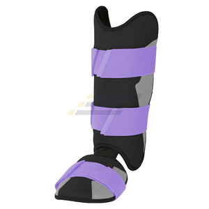 Protège-tibias de baseball confortables à double sangle avec fermeture auto-agrippante, équipement de protection pour les jambes, prix usine abordable - Product Image 2