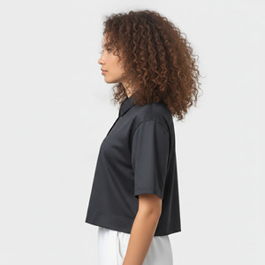 Camisas Polo Cortas Elegantes para Mujer, Manga Corta, Logotipo Personalizado, Transpirables, para Golf, Verano, Uso Casual - Product Image 3
