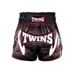 กางเกงมวยไทยชาย RTS Wholesale Twin Special เอวสูง ผ้าซาตินพิมพ์ลาย ระบายอากาศได้ดี รุ่น AI-MTS-21 - Product Image 1