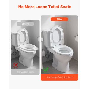 Kit di 2 bulloni per sedile WC in acciaio inossidabile resistente, bulloni universali di ricambio per cassetta WC con viti, set di accessori per bagno - Product Image 3