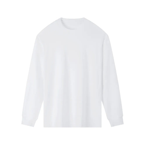เสื้อสเวตเชิ้ตแขนยาวคอกลมสีดำสำหรับผู้ชาย ทรงปกติ สไตล์ลำลอง สีพื้น ดีไซน์เรียบง่าย - Product Image 3