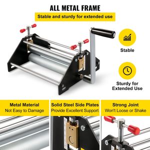 Presse à graver professionnelle entièrement métallique, taille standard 11''L x 10''W x 6,8''H pour la gravure - Product Image 4