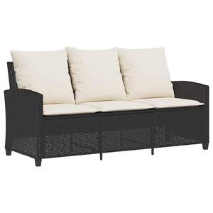 Sofá de Jardín Blanco Crema y Negro, Elegante Conjunto de Muebles de Jardín para Exteriores - Product Image 5