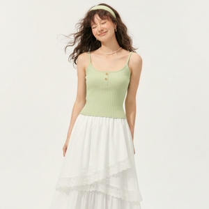 Suéter sin mangas de punto acanalado para mujer, 100% algodón, transpirable, ligero, elástico, moderno, informal, al por mayor - Product Image 1