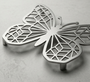 Salvamanteles de Acero Inoxidable con Diseño de Mariposa, Resistente al Calor, Plateado, para Cocina - Product Image 2