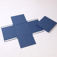 Boîte cadeau magnétique pliable personnalisée en gros avec estampage à chaud et logo en relief pour vêtements et cadeaux