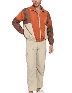 Chaqueta Cortavientos Impermeable Deportiva de Fútbol para Hombre, Chaqueta Cortavientos Retro Vintage con Cremallera y Logotipo Personalizado, Chaquetas para Correr - Product Image 4