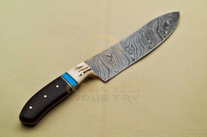 Couteau de chef en acier Damas forgé à la main, vente en gros d'usine, couteau de cuisine, logo personnalisé OEM - Product Image 5