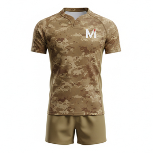 Kit de rugby personnalisé par sublimation, tissu respirant à séchage rapide, tailles homme et enfant, coutures renforcées, uniformes de rugby professionnels - Product Image 1