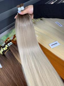 Extensiones de Cabello Humano Virgen Vietnamita 100g a Granel Sin Enredos Natural Liso Fuerte Sedoso Decolorado Puntas Gruesas - Product Image 5