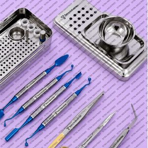 Juego de Instrumentos Quirúrgicos Dentales de Acero Inoxidable Reutilizables Manuales para Fibrina Rica en Plaquetas (PRF), Injerto Óseo, Membrana GRF, CE ISO - Product Image 5