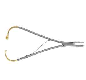 Portaagujas Mathieu de 140 mm TC, Instrumento Quirúrgico Premium Modelo HEX-NH-65, Agarre de Precisión para una Sutura Precisa, Dental - Product Image 4