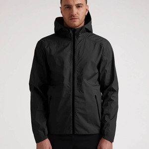 Custom Supplier <b>Black</b> Men Hiking <b>Windbreaker</b> Jacket Lightweight Waterproof Softshell Jacket Outerwear Training Windproof Jacket - Product Image 1