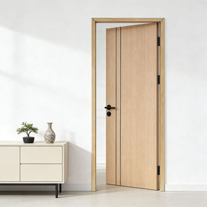 Puerta Interior Moderna de Madera y Polímero Compuesto, Superficie con Aspecto de Madera, Insonorizada, Apta para Baño, Oficina en Casa, Sala de Estar - Product Image 4
