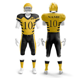 Customized High Quality Breathable American Football Uniform Latest Best Design Sports Jersey Shorts Sets Printed Unisex Adults - Product Image 3