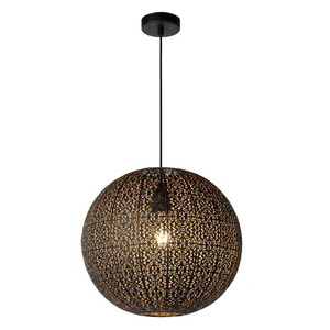 Lanterne marocaine suspendue en fer pour terrasse, café et jardin, décoration d'éclairage d'ambiance - Product Image 5