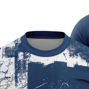 Custom Sublimated Unisex Tennis Jersey Crew Neck Short Sleeve Color Blocked Geometric Pattern Moisture Wicking Regular - Product Image 6