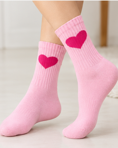 Chaussettes en coton tricotées tendance pour l'hiver, chaussettes athlétiques pour filles, chaussettes de yoga et de loisirs, chaussettes personnalisables - Product Image 3