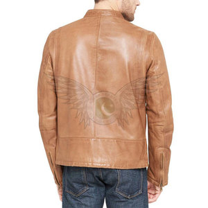 Chaqueta de Cuero para Hombre de Alta Calidad, Estilo Urbano, Acabado Premium, Chaqueta de Cuero Vintage para Hombre para Uso en Exteriores - Product Image 5