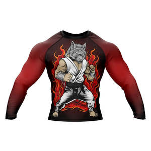 Unisex 100% Polyester Full <b>Sleeve</b> Rash Guard for Adults with Custom Printed Logos - Product Image 1