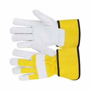 Guantes de Trabajo Profesionales de Cuero de Cabra de Alta Resistencia, Guantes de Seguridad para Manos con Características de Protección Personal - Product Image 5