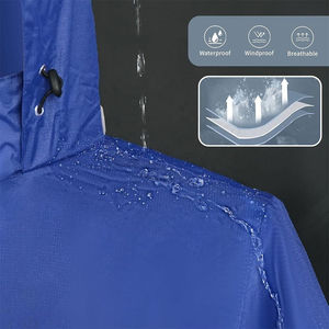 Traje de Lluvia de Seguridad Reflectante de Alta Visibilidad con Capucha Ajustable para Trabajos de Construcción y Mantenimiento - Product Image 3