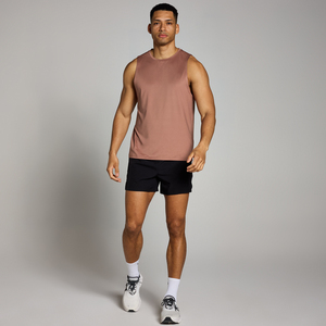 Men's Black Sleeveless O-Neck Breathable Polyester/Cotton <b>Knitted</b> <b>Tank</b> <b>Top</b> Solid Sporty Style - Product Image 3