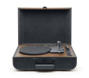 Tocadiscos de Vinilo Portátil ODM con Radio FM, Bluetooth, Codificación USB, Altavoz Integrado, Diseño de Maleta Vintage - Product Image 6