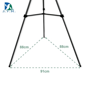 Black Aluminum Tripod Painting <b>Easel</b> Telescoping Wide Opening Angle Lightweight Portable Metal Outdoor Tactical Whiteboard - Product Image 3