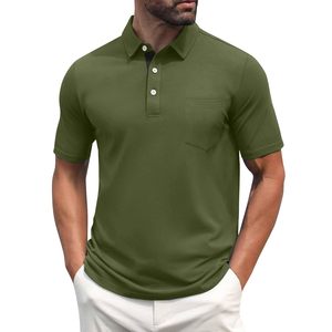Polo en polyester pour homme, qualité professionnelle, coupe structurée, standard international, vêtement vierge pour broderie personnalisée en gros - Product Image 1