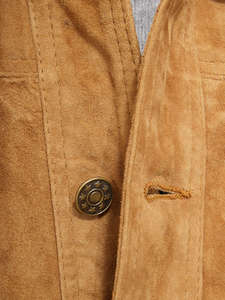 <b>Suede</b> Leather <b>Jacket</b> Made with Genuine Sheep Skin Stand Collar Eco-Friendly Waterproof Customized Leather <b>Jackets</b> for Men - Product Image 4