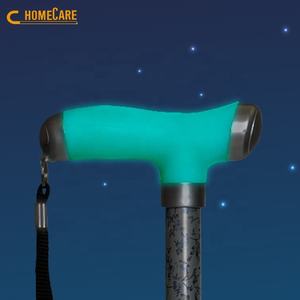 Bastón de Caminar Plegable Ajustable de 5 Secciones con Punta de Goma y Mango en T Luminoso, Capacidad de 250 LBS, para Seguridad Nocturna al Aire Libre, Venta Caliente OEM - Product Image 3