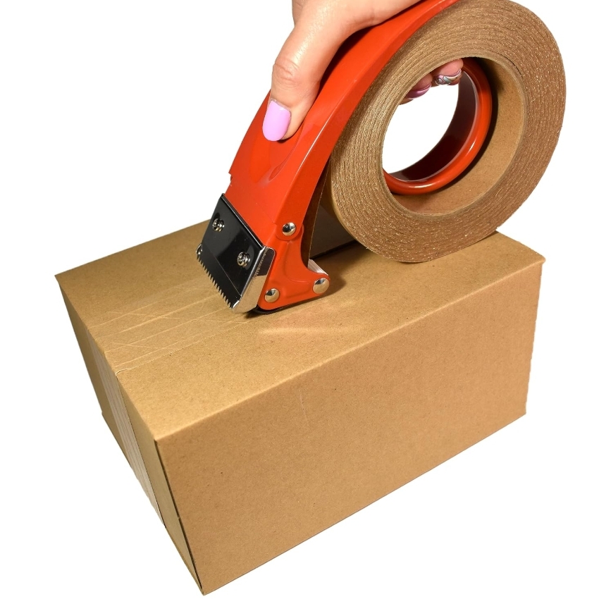 Adhesive Sticky Handheld Packing Tape Dispenser Handheld Iron Heavy Duty Packaging Tape Dispenser Metal Tape Dispenser