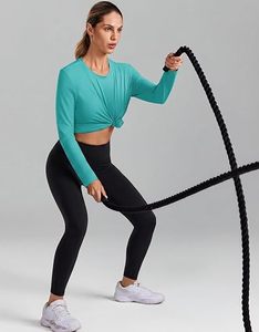 <b>Womens</b> <b>Long</b> Sleeve Yoga <b>Top</b> Manufacturer Custom Sportswear Activewear Workout Fitness Gym Running Training Shirt Breathable - Product Image 5