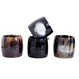 Anneau de serviette en corne de qualité supérieure, moderne, luxueux, écologique, décoratif pour la table, accent de mise en scène, Tradebyd pour cadeaux promotionnels - Product Image 4