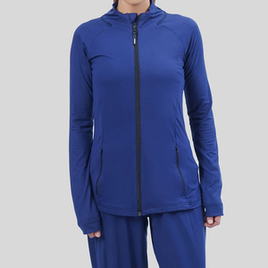 Veste de yoga zippée à manches longues grande taille pour femme, idéale pour le sport, la course et l'entraînement – Nouvelle collection - Product Image 1