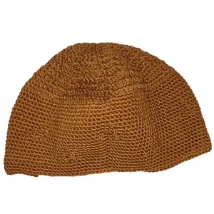 Chapeaux de prière en toile tricotée de qualité supérieure pour musulmans, écologiques, respirants, en plusieurs couleurs, pour toutes les saisons, chapeau de prière islamique - Product Image 4