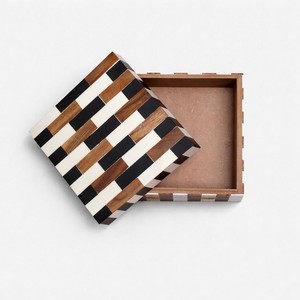 Caja de Almacenamiento de Joyas de Resina con Incrustaciones de Madera, Hecha a Mano, Brillante, Organizador de Oficina, Cofre del Tesoro, Hermética, Multifuncional, Elegante para el Hogar - Product Image 3