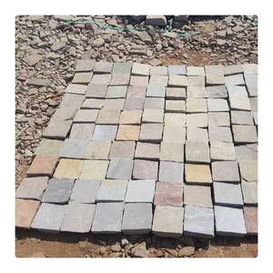 Pavés en grès naturel Kandla multi-couleurs pour allées de jardin, aménagement paysager et projets extérieurs - Product Image 1