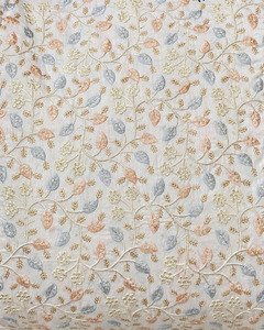 SQ embroidery fabric beaded fabric embroidered silk fabric chiffon fabric abaya fabric kaftan material wholesale export bulk usa - Product Image 4