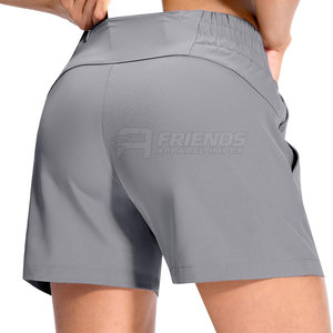 Shorts de sport taille haute pour femmes, légers, à séchage rapide, en tissu extensible, coupe confortable pour la course, l'entraînement, la remise en forme quotidienne - Product Image 2
