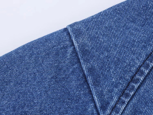 Chemise en jean pour femme 2026, style streetwear, écologique, respirante, coupe classique, boutonnée, avec épaules tombantes, toutes saisons - Product Image 4