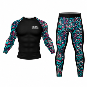 Conjunto de Equipamiento de BJJ NoGi de Alta Calidad para Hombre, Camiseta y Pantalones Cortos con Estampado por Sublimación, Tejido Transpirable de Secado Rápido, Colores Personalizados para Artes Marciales - Product Image 6