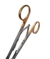 Diethrich Soporte de Aguja, 7 ", recto, TC Mordazas dentado, Oro Anillo Mango, con Cierre de Resorte - Product Image 4