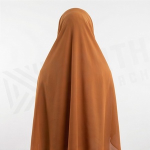 Hiyab de Chifón de Color Sólido para Mujer, Transpirable, para Uso Diario, Pañuelo Étnico de Oriente Medio - Product Image 2