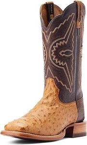 Botas vaqueras de alta calidad para mujer, botas occidentales de cuero marrón y blanco, zapatos de fiesta estilo cowboy. - Product Image 6