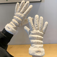Gants unisexes en cuir de mouton noir personnalisés, longs, élégants, pour la mode, le sport, les voyages, le ski, le cyclisme, usage quotidien et professionnel en hiver