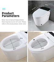 WC intelligent à commande automatique avec télécommande, design moderne de haute qualité, dernières conceptions 2026, chasse d'eau automatique à capteur